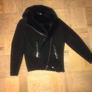 H&M faux fur jacket